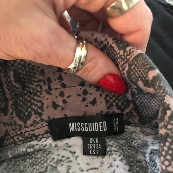 Missguided Pink Leopard Dress Brand New Sz 2 - Picture 2 of 3